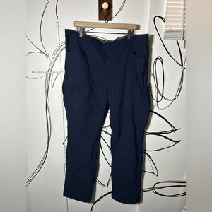 Eddie Bauer Fleece Lined Men’s Pants, Navy Blue, Pockets, 42x32, Straight Leg